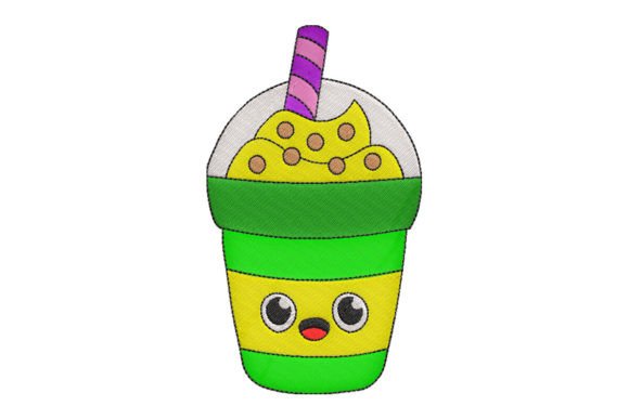 Cute Ice Cream Embroidery