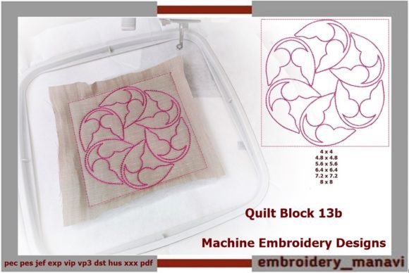 Quilt Block 13b: Seasonal Embroidery Design Review