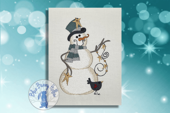 Snowman 2 Embroidery Design
